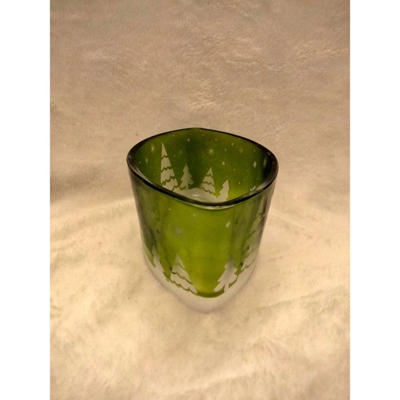 Heavy Christmas candle holder 6" long - Picture 3 of 5